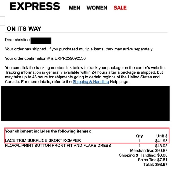 EXPRESS Lace trim surplice skort romper - Black - Picture 7 of 7